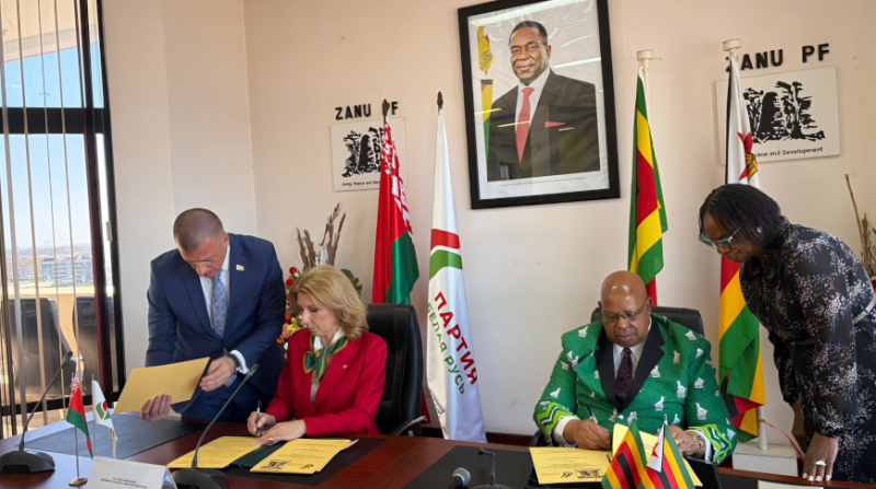 Партии Белая Русь и ZANU PF подписали дорожную карту сотрудничества