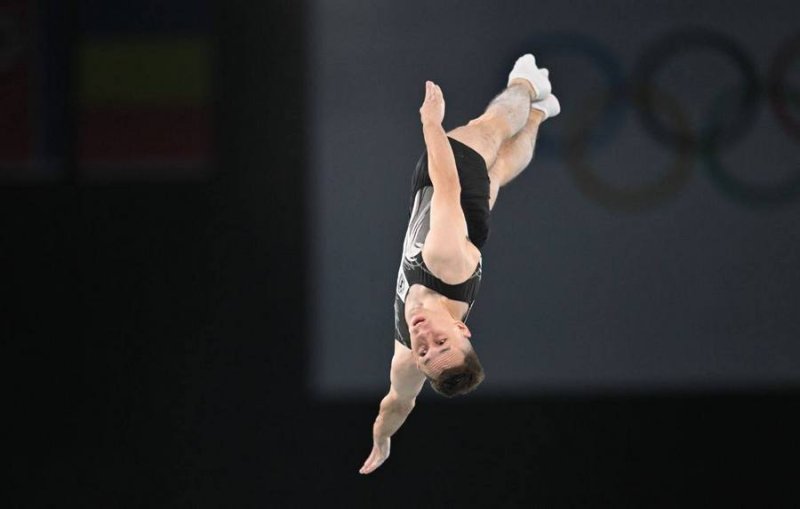 Белорус Иван Литвинович завоевал золотую медаль в прыжках на батуте на Олимпиаде в Париже