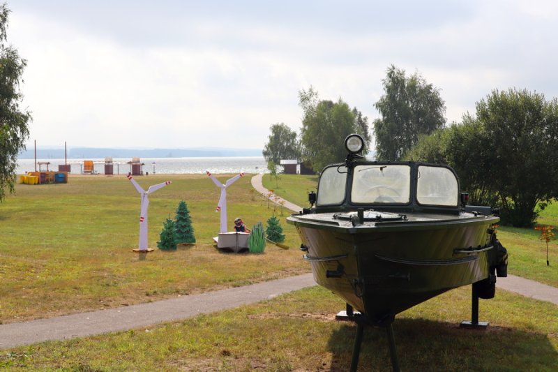 ФОТОФАКТ на водохранилище Зельвянское установлена новая малая архитектурная форма