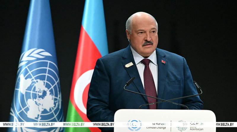 Пора от слов перейти к делу Александр Лукашенко озвучил предложения по борьбе с изменением климата