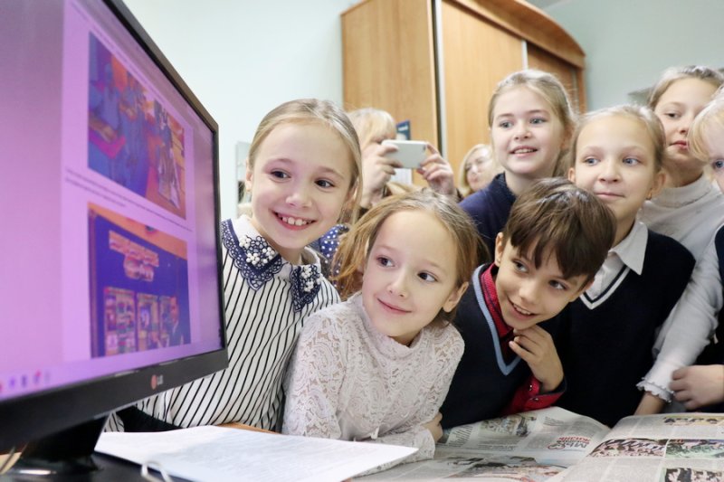 В гостях у районной газеты В редакции прошла экскурсия для учащихся Бородичской начальной школы