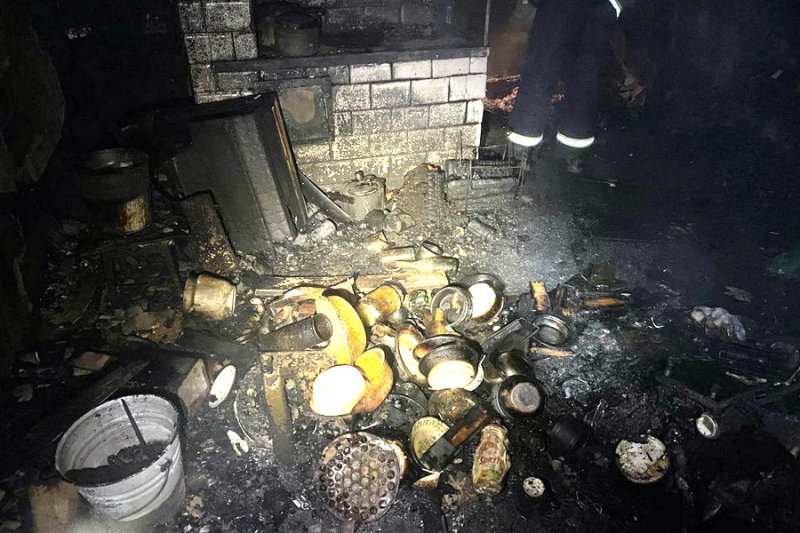 Пожар в Князево в новогоднюю ночь