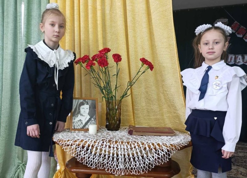 Памяць будзе жыць вечна У Мжэрыцкай базавай школе мя У Ляха прайшо урок мужнасц