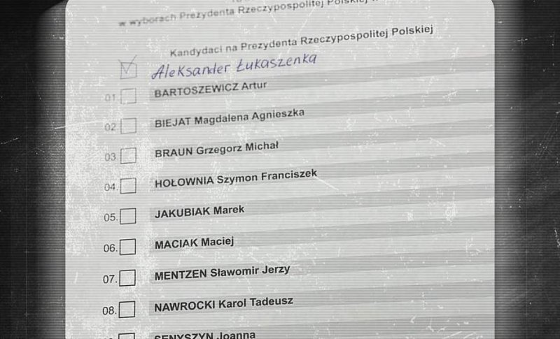 Поляки хотят видеть среди кандидатов в Президенты Лукашенко