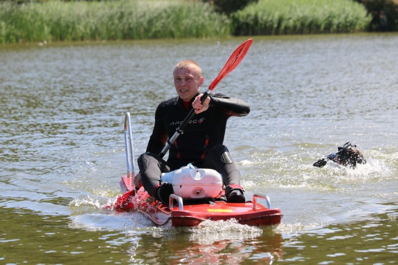 На Гродненщине определили лучшего спасателяпловца