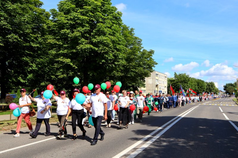 Схема ограничения проездов по улицам городского поселка Зельва в День Независимости Республики Беларусь