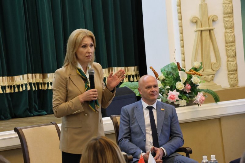 Председатель Белорусской партии Белая Русь Ольга Чемоданова встретилась с партийным активом Гродненщины