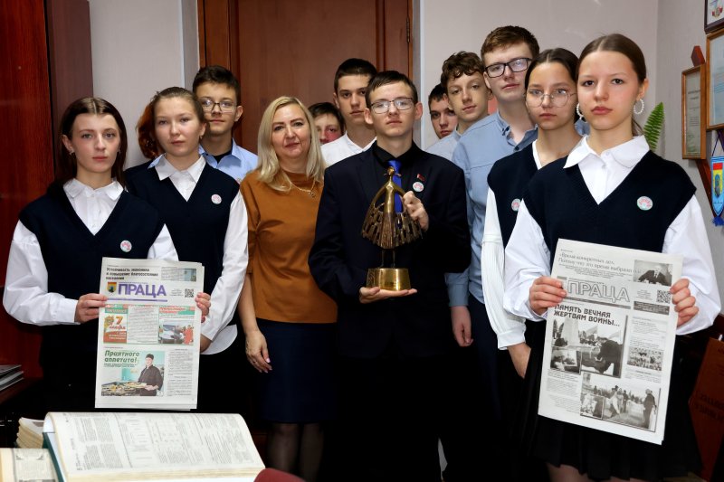 Урок для юных журналистов прошел в редакции газеты Праца