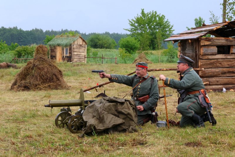 На Легендарных эпохах в Зельве воссоздали бои Первой мировой войны